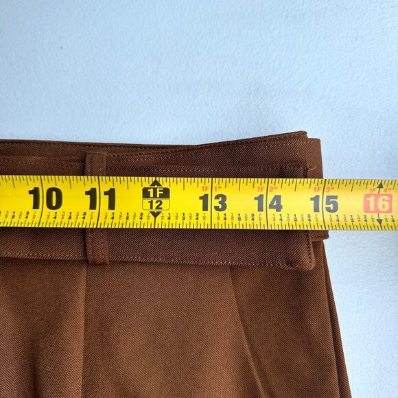 Remi x Revolve Pants Womens Medium Brown Danielle Belted Preppy Chic Lagenlook - Picture 5 of 12